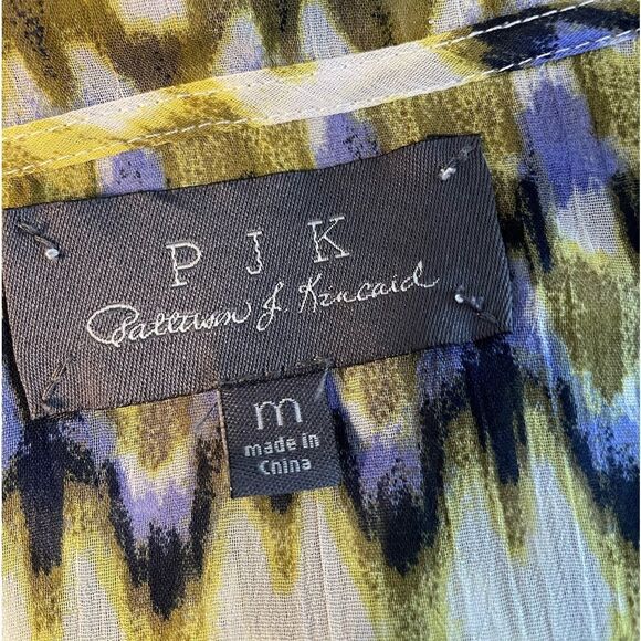 PJK Patterson J. Kincaid Bow Front Shirt M - Picture 8 of 8